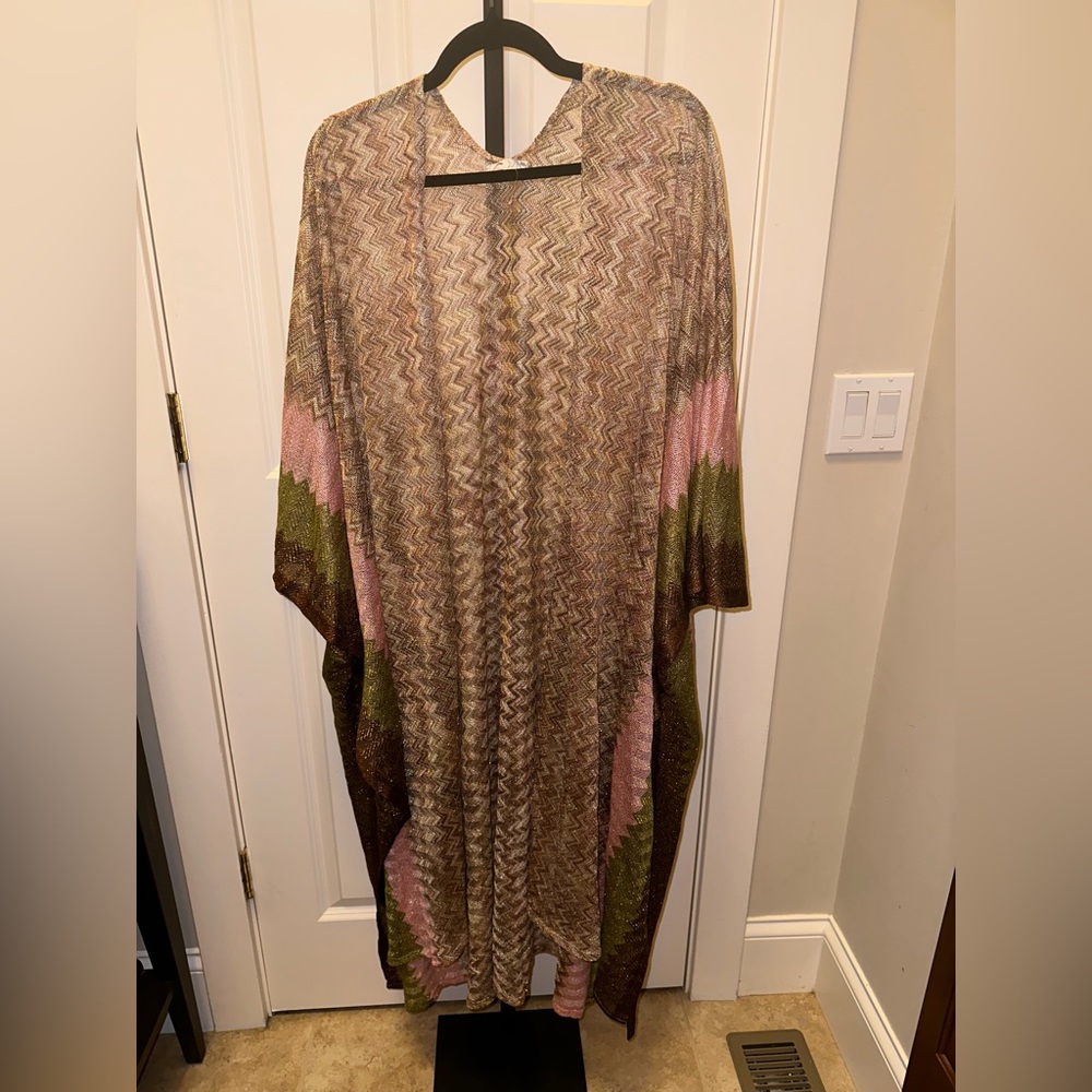 Free People Cairo Shimmer Kimono Size One Size Fits All NEW - Picture 4 of 7